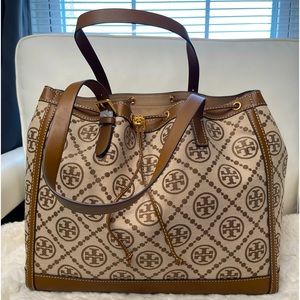 Tory Burch T Monogram X Large Tote.